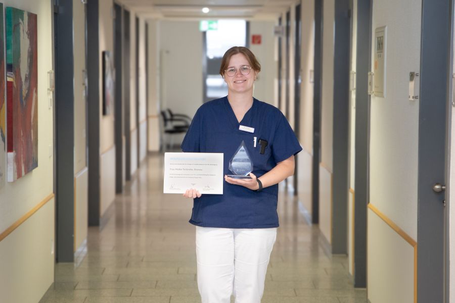 Maike Tenbrake, Physician Assistant in der Klinik für Urologie am St. Antonius-Hospital Gronau